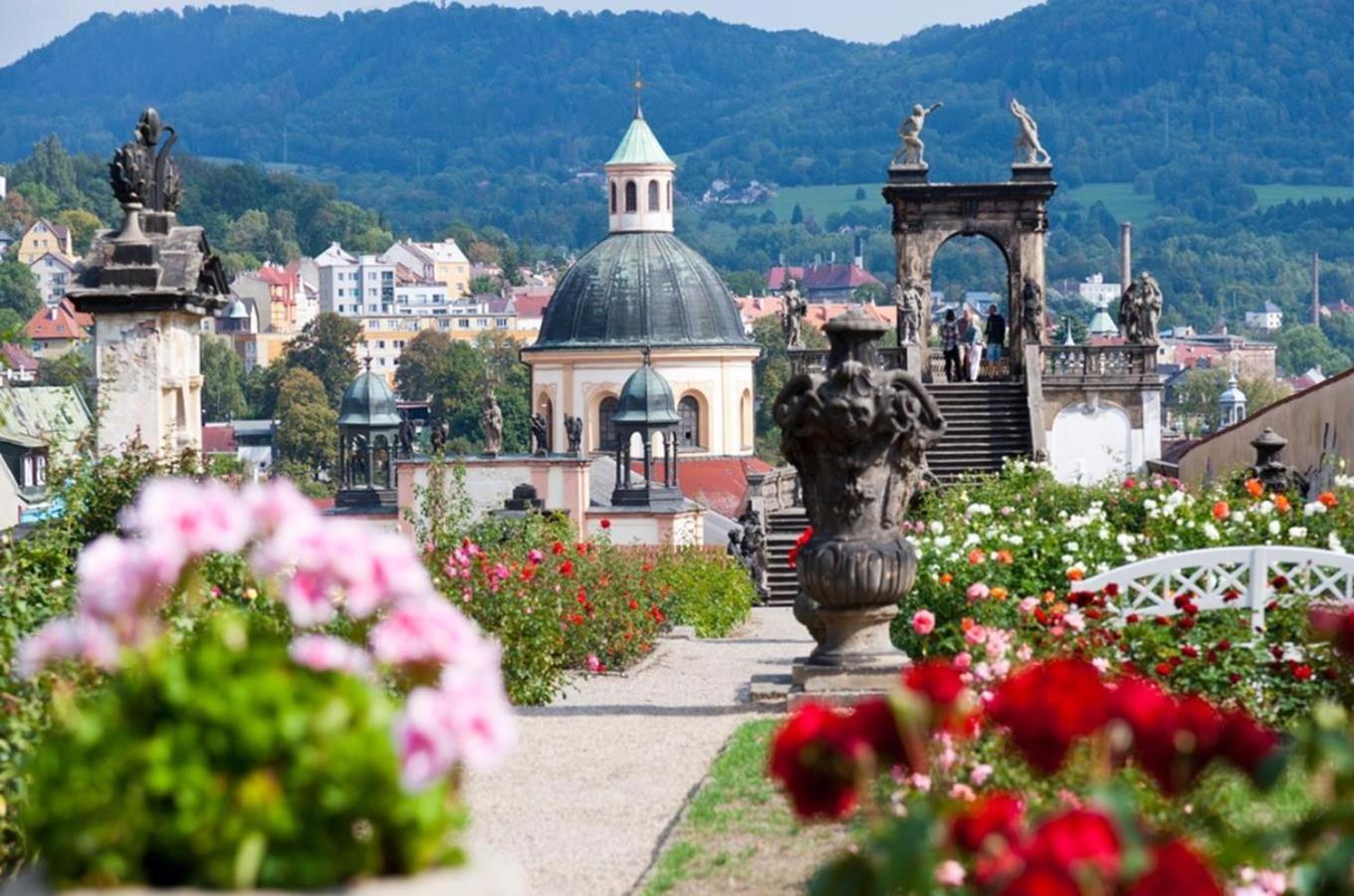 Pod Chlumem - útulný byt v blízkosti centra s terasou a grilem Decin Exterior foto